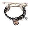 High-Value Cartoon Bestie Trio Magnetic Bracelets: Cute Bear Woven Adjustable Hand Rope for Couples