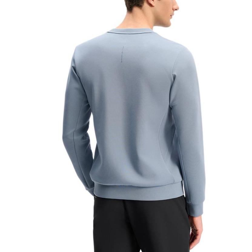 Fila Fitness Round Neck Pullover Sweatshirt Men Sweatshirt Iron-Blue A11M441206F-DB