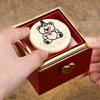 Elegant Reversible Ring Holder Box Rotating Jewelry Box for Birthdays and Anniversary Celebration Wedding Ring Case