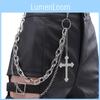 Punk Geometric Metal Waist Chain With Lobster Clasp For Adult Fashion Accessory