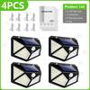 5500W Solar Power Lights Outdoor Motion Sensor Human Induction Adjustable IP65 Waterproof Wall Lamp for Swimming Pool Courtyard
