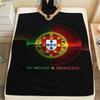 1PC Portugal National Football Team Patterned Flannel Blanket Suitable For All Seasons for Home Decor Warmth and Comfort Gifts Holiday Present