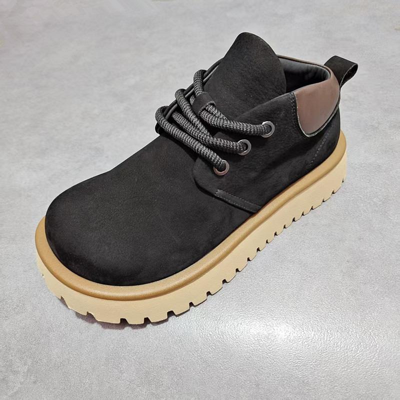 New Trendy Men Leather Shoe Premium Feel Quality Outdoor Casual Shoe Comfortable Breathable Shoes Thick Soled Soft Shoes for Man