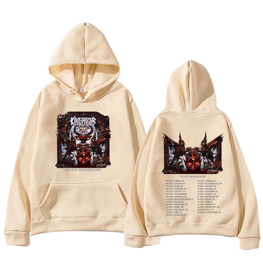 

Толстовки з капюшоном Kreator Thrash Metal Band Pullovers Music Sweatshirt Унісекс Одяг Streetwear XXL хакі