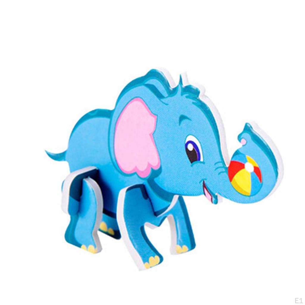 3D Cartoon Puzzles Kunsthandwerk Vorschule Handgemacht Einzigartige Geschenke Alter 3+ Glatte Oberfläche