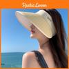 Summer Sun Protection Hat With Large Brim For Outdoor Activities In Breathable Paper Mesh Fabric