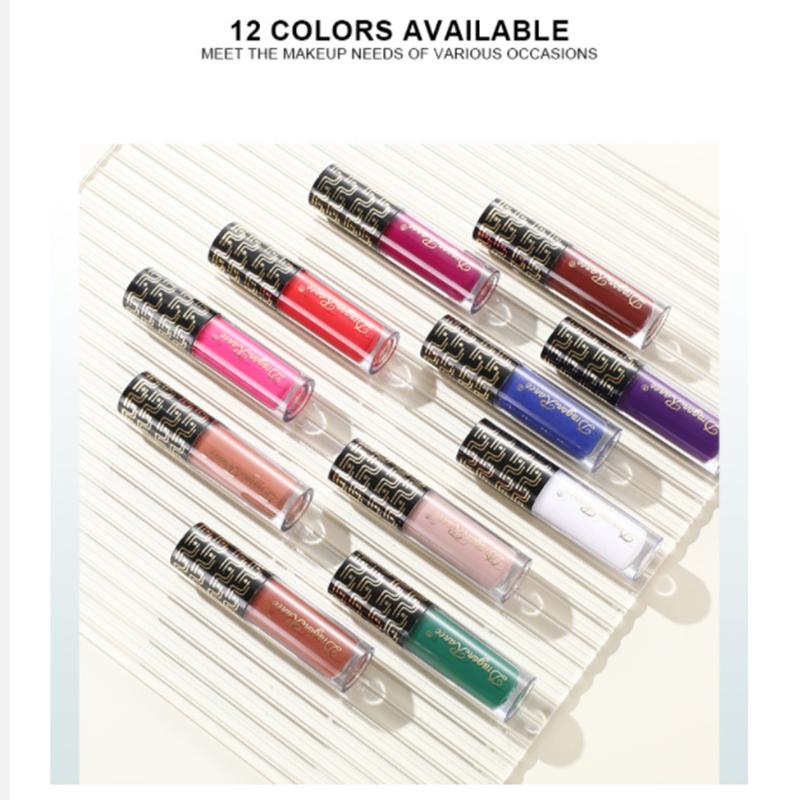 Mist matte purple blue green black European and American lipstick not stained with cup lip gloss lip glaze