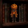 Unique Holiday Interior Ornaments Halloween Pumpkin Man Figurine, Resin Figure, Classic Ghost Desktop Decoration for Home Face Ornament Tabletop