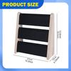 3 Tier Necklace Display Stand Chains Holder Wood Freestanding Jewelry Organizer Rack for