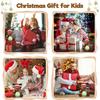 10 inches (about 25.4 cm) Christmas Elk Stuffed Animal Plush Toy with Musical Snow Globe and LED Lights Christmas Ornament Musical Doll Holiday Gift