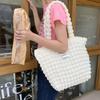 Japanese Cloud Bubble Flower Canvas Shoulder Bag for Female Students