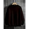 Europäische Größen Jungen Brooklyn Buchstabenprint Lässig Sportlich Herbst Winter Langarm Sweatshirt Warm Rundhalsausschnitt Oberteil Outdoor Teenager