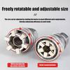 Universal Adjustable  Socket Set Hex Wrench Kit for Various Size Nuts Bolts Multi-function Ratchet Handle Tool for Home Repair