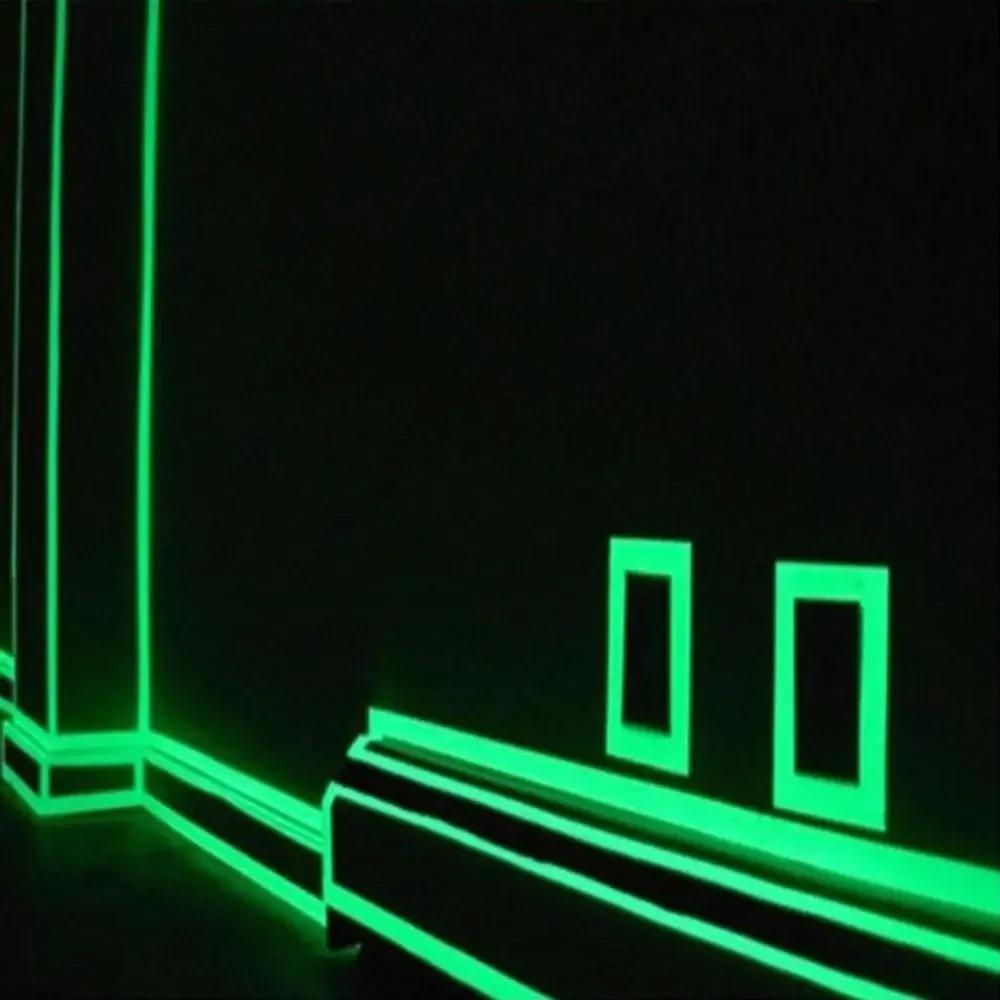 Svítící oboustranná páska Vodotěsné lepidlo Fluorescenční Extra silná oboustranná lepicí páska Fluorescence Tmavé schody Varovat