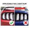 Smoke Black TPU Paint Protective Foil for Ford Mustang 2018-2023 Headlight and Tail Light