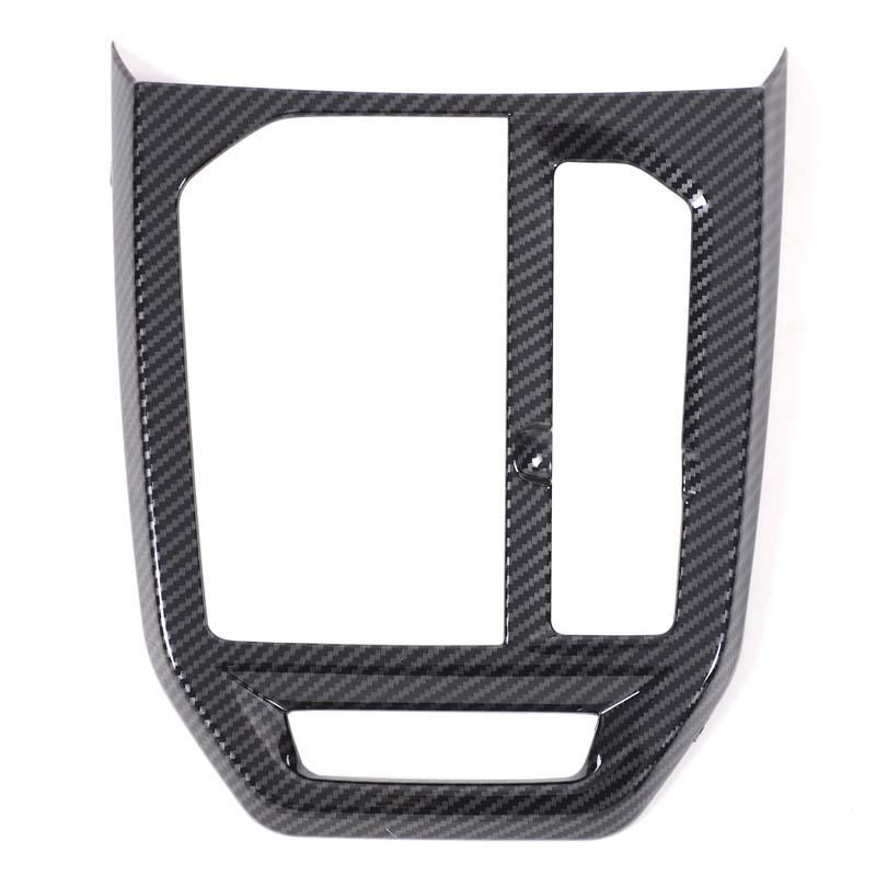 For BMW ix -2024 ABS Carbon Fiber Car Central Control Shift Panel Decorative Frame Sticker Car Interior Accessories
