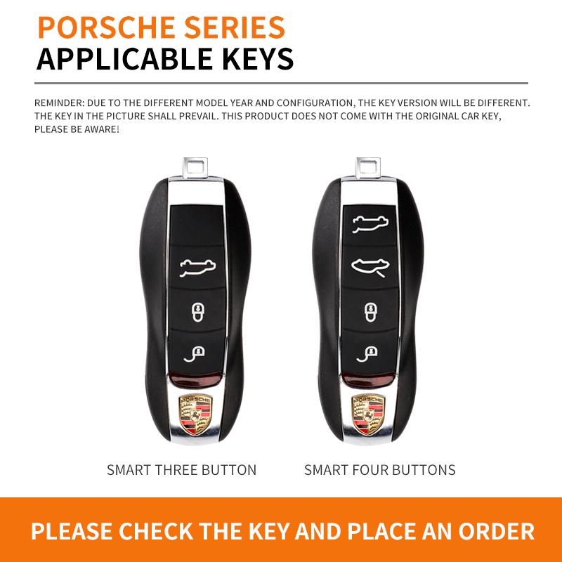 Auto Smart Key Hülle Schale Für Porsche Panamera Spyder Carrera Macan Boxster Cayman Cayenne 911 970 981 Schlüsselanhänger Zubehör