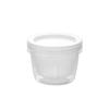 Refrigerator Fresh-keeping Box Ginger Garlic Onion Storage Box Household Portable Round Transparent Drain Double Layer Fresh-keeping Bowl Sealed Box