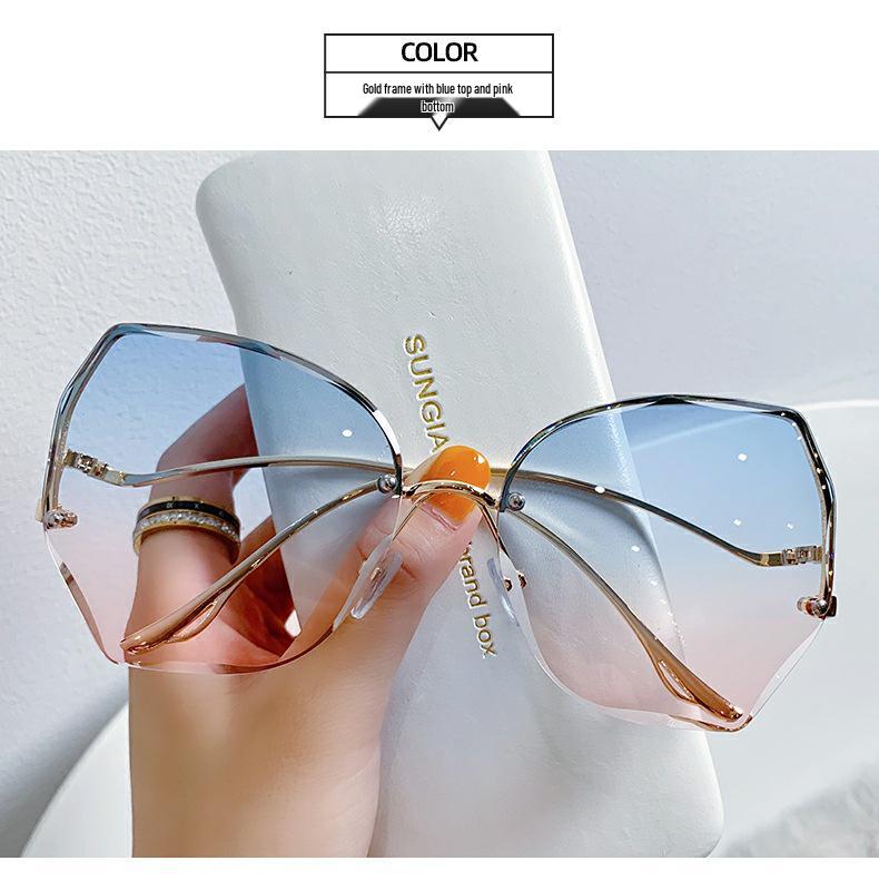 2021 Trendy Retro Korean Frameless Women's Sunglasses with UV Protection