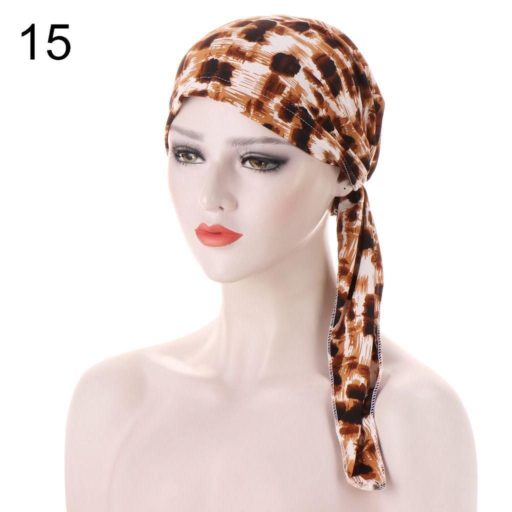 Women Muslim Hijab Chemo Hat Turban Cap Cover Cancer Hair Loss Headscarf Head Wrap