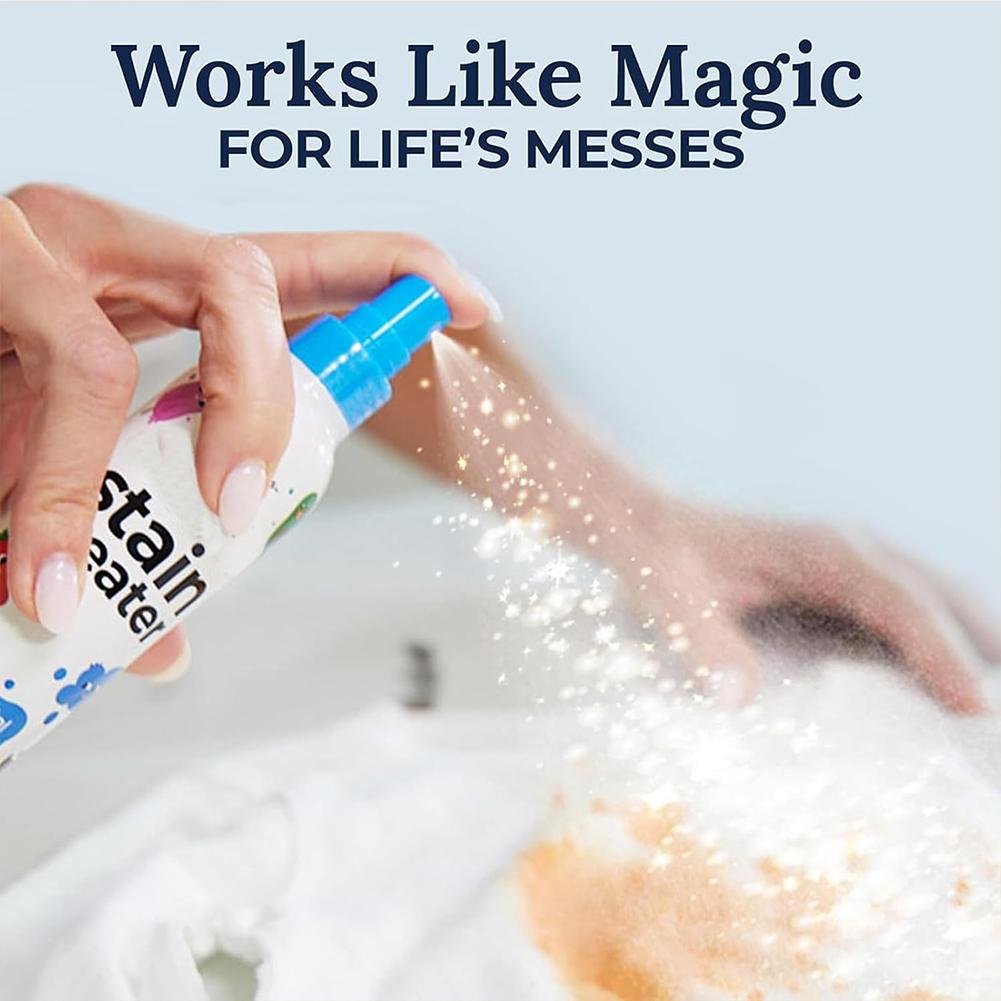 120ML/4OZ Portable Quick Stain Treater Spray No Dry Cleaning Child Safe Stain Removal Spray for Stubborn Stains & Baby Clothes