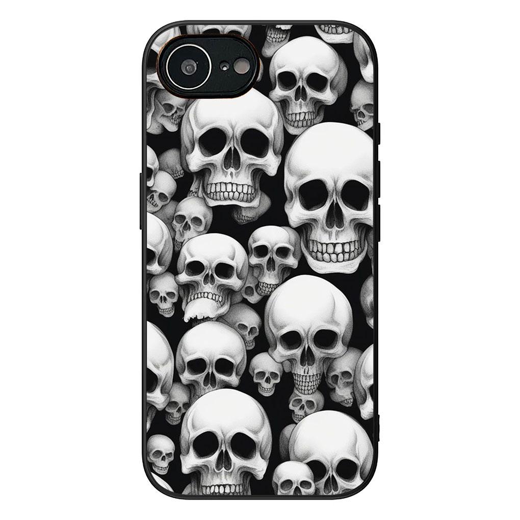 Cover for Samsung Galaxy Note 20 9 8 S8 S10 S9 Plus A54 A33 A21S A31 M21 S10E A17 Coque Phone Case Floral Art Skull Flower Rose
