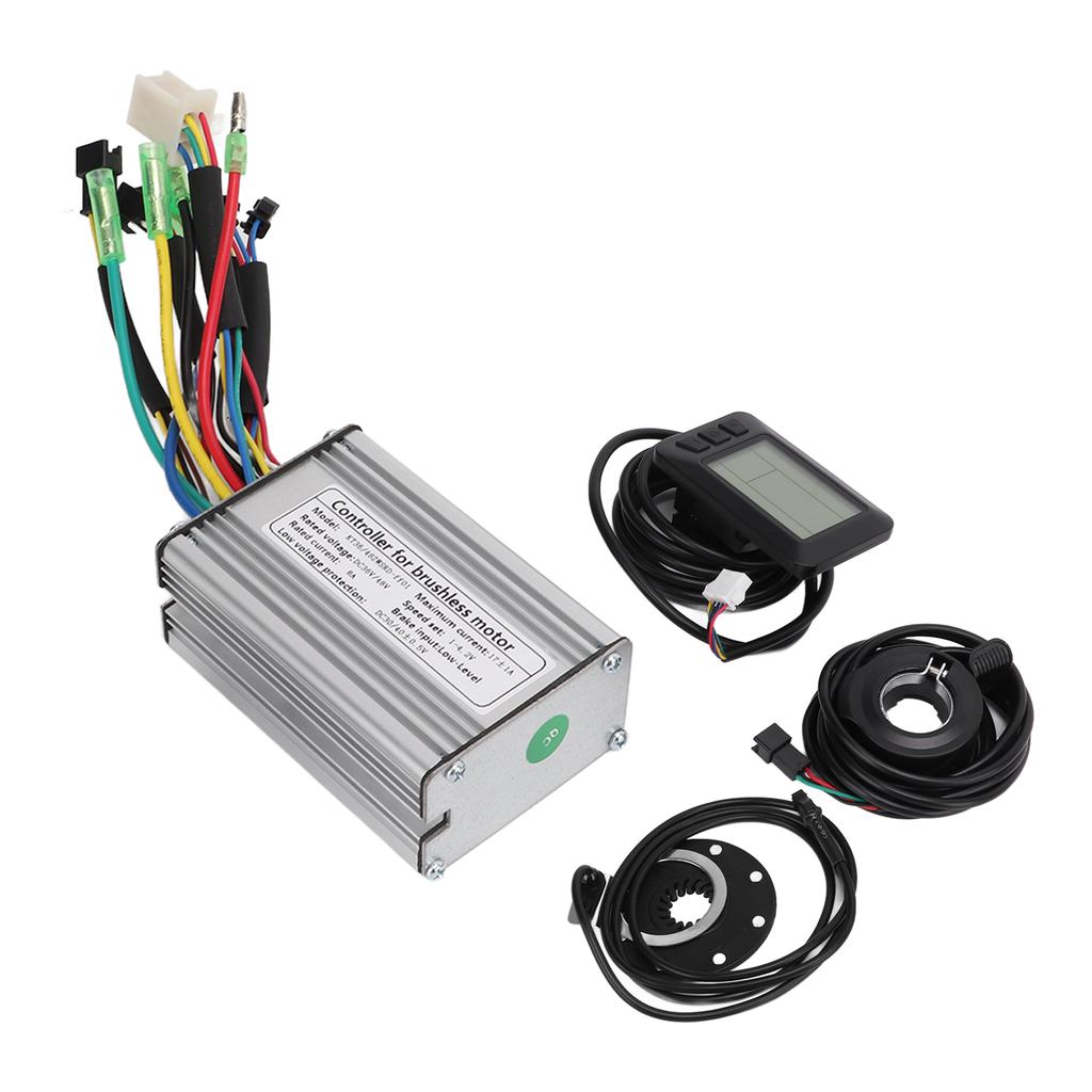 Electric Bicycle 17A Controller with KTLCD7U Display Panel Sensor Throttle for 350W Motor