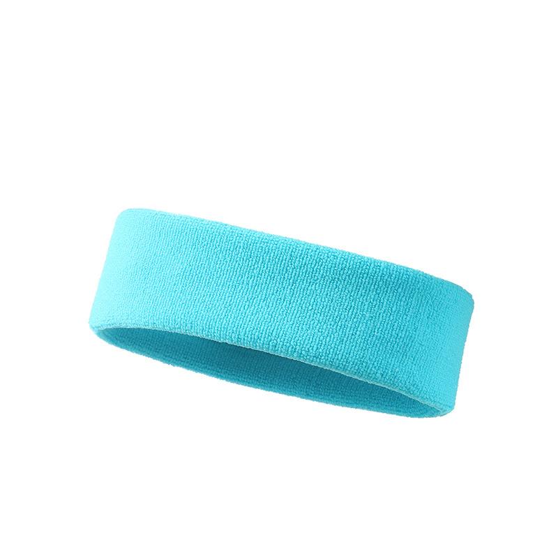 Solid Color Elastic Sports Headband Sweat-Absorbing Widened Antiperspirant Running Headband For Exercise