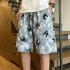 Men's Plus Size Tie Dye Graphic Casual Shorts – Elastic Waist Drawstring Loose Fit Summer Shorts (5XL-11XL)