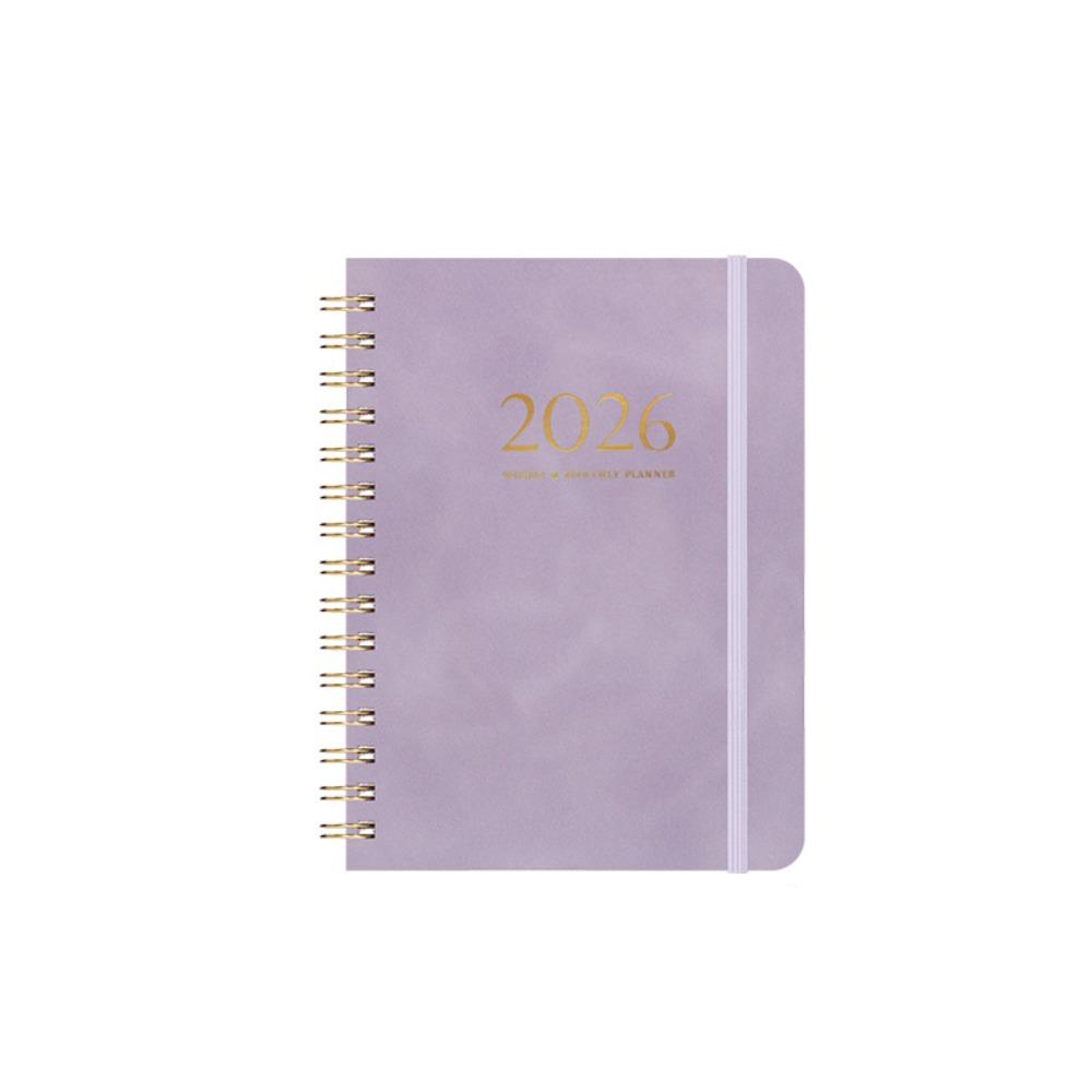 PU Leather Cover Coil Schedules Notebooks A5 Daily Notebook Daily Planner Notepad  Record