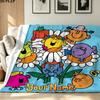 1PC Mr. Men Little Miss Custom Name Patterned Flannel Blanket Suitable For All Seasons for Home Decor Warmth and Comfort Gifts Holiday Present
