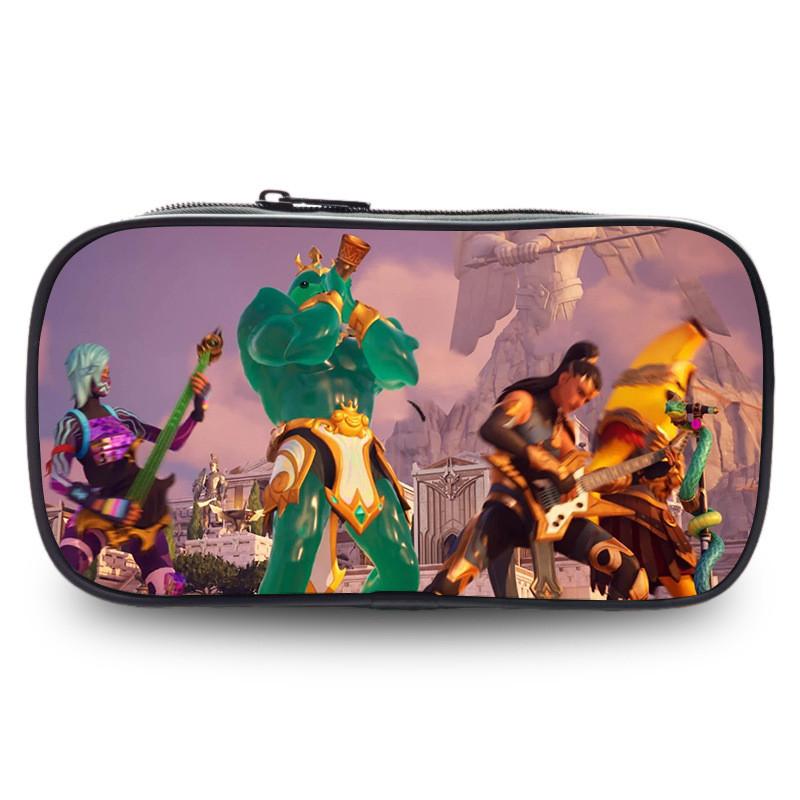 Night Fortress Pen Case Large Capacity Double Layered Design Patterns Diverse