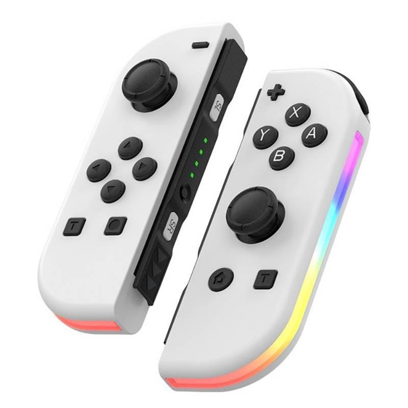 Colorful Rgb Light Switch Joycon Controller With Vibrant Vibration And Motion Sensitivity