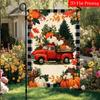 Welcome Autumn Thanksgiving Truck Pumpkin Garden Flag 3 (1) (2) - Outdoor Garden Flag Double-Sided Home Decoration Courtyard Decoration Outdoor Decor