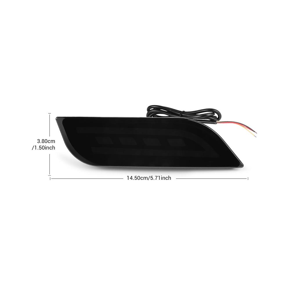 KUNGKIC Rear Bumper Lights For Subaru Impreza08-23/ XV Crosstrek13-17/ Ascent 19-23/ WRX 21-23 WRX 08-14 Running Brake Light