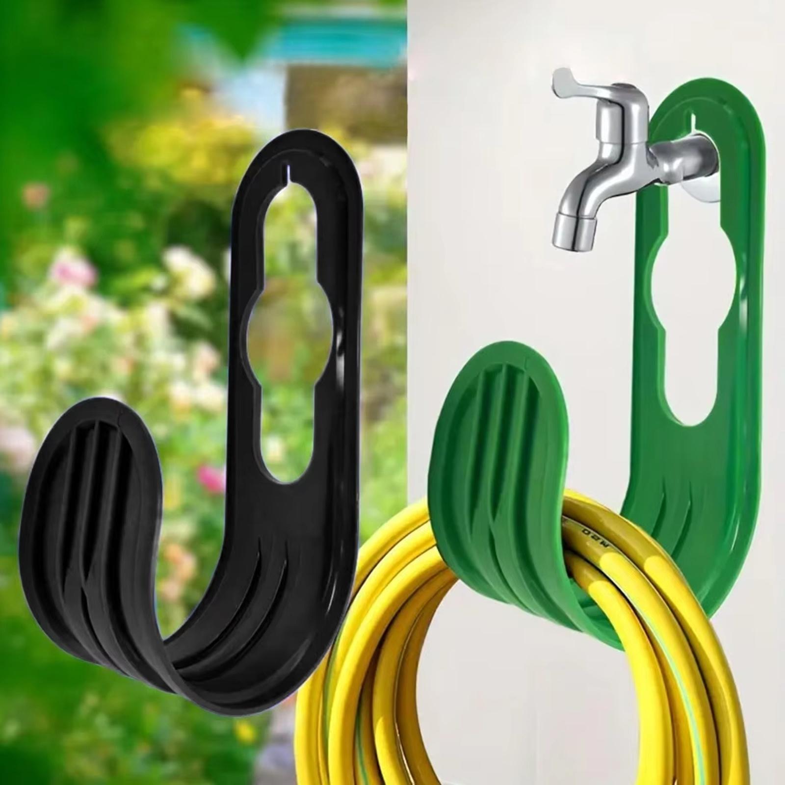 

Wall-Mounted Garden Telescopic Hose Rack, Outdoor Faucet Hook for Home One Size