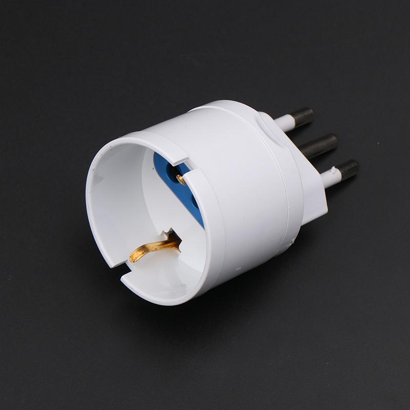 

1 шт. AC 250V штепсельная вилка европейская вилка EU для итальянского стандарта адаптер питания розетка 10A дорожный преобразователь белый