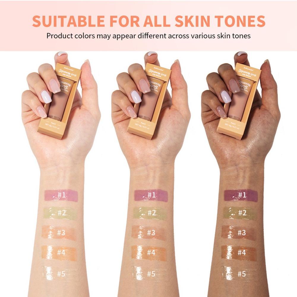 Sweet Fruity Hydrating Lip Balm Long-Lasting Moisture Nourishing Squeeze Tube for Dry Lips Care