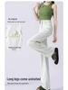 High-Waist Light Wash Wide-Leg Jeans with Frayed Edges (Summer 2025 Collection)