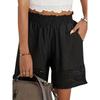 Sommernye kvinners fritidsshorts med blonder