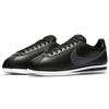 New Nike Classic Cortez Leather Black/Dark Grey White 749571-011