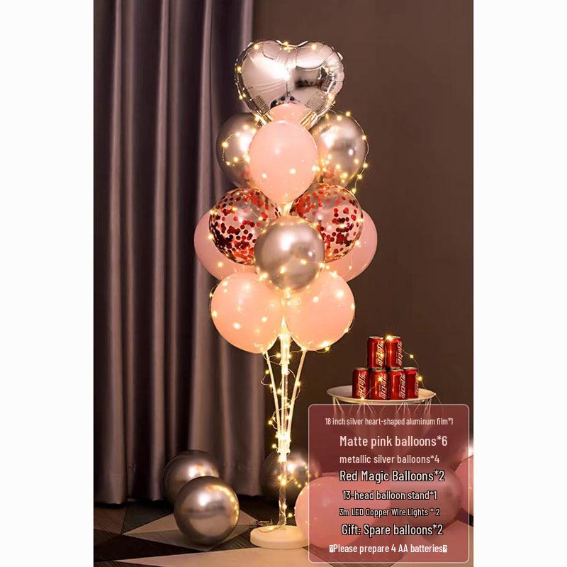 Luminous Balloon Floor Stand for Events: Birthday, Wedding, Anniversary, Party, and More.