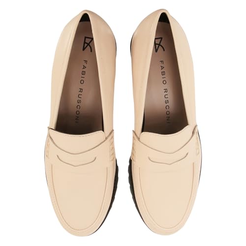 Fabio Rusconi Women's BUTTER Loafers F-6242, Size 2690, Sizes 24.5cm-25.0cm (Imported)