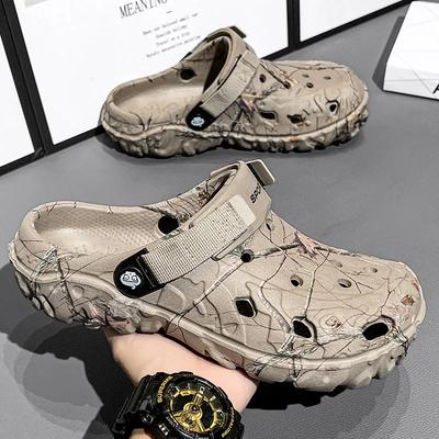 Sommer Neue Herren Hausschuhe Outdoor Garten Clogs Männliche Freizeitschuhe Mode Luxus Sandalen Komfort Hause Weiche Hausschuhe 40-45