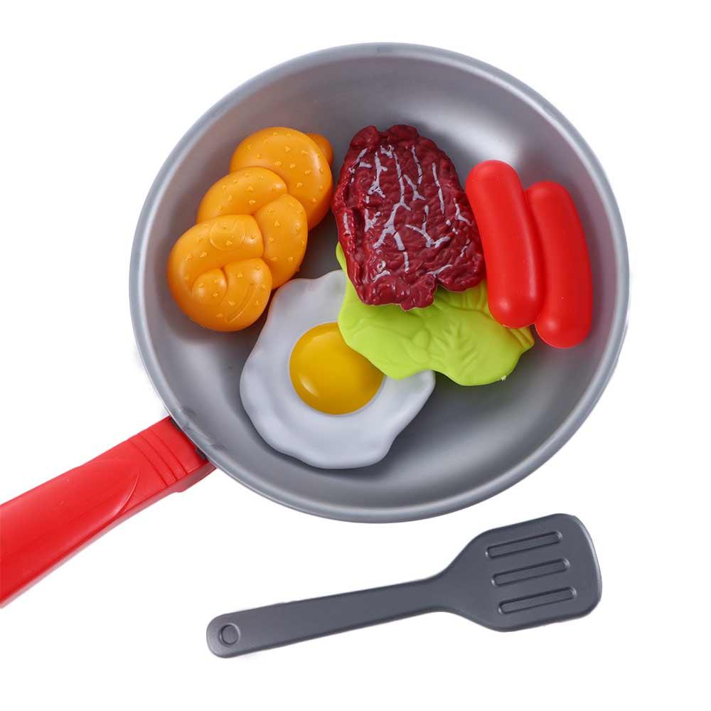Cooking Play Play Kitchen Toy Set Children Pretend Play Kitchen Simulation Food Miniature Kitchen