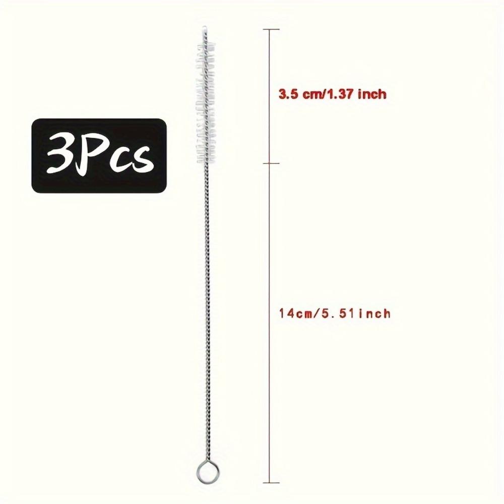 Extra Long Premium Straw Cleaner 1/3/5/10pcs- Deep Cleaning Brush Kit for Tumblers, Sippy Cups, Bottles - Hygienic Kitchen Accessory
