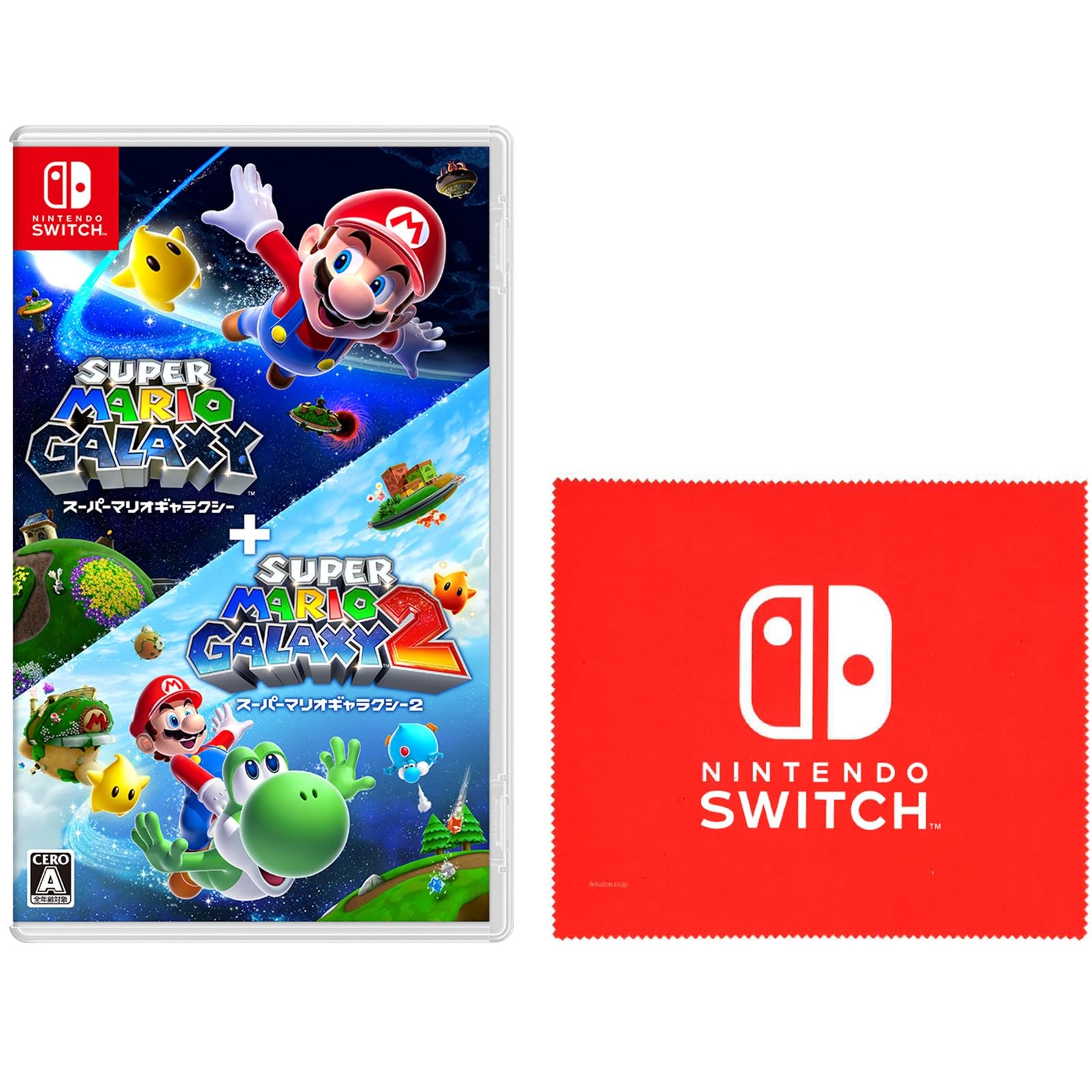 

Super Mario Galaxy Super Mario Galaxy 2 Nintendo Switch Дизайн логотипа В комплекте ткань из микрофибры + -Бонус для Switch
