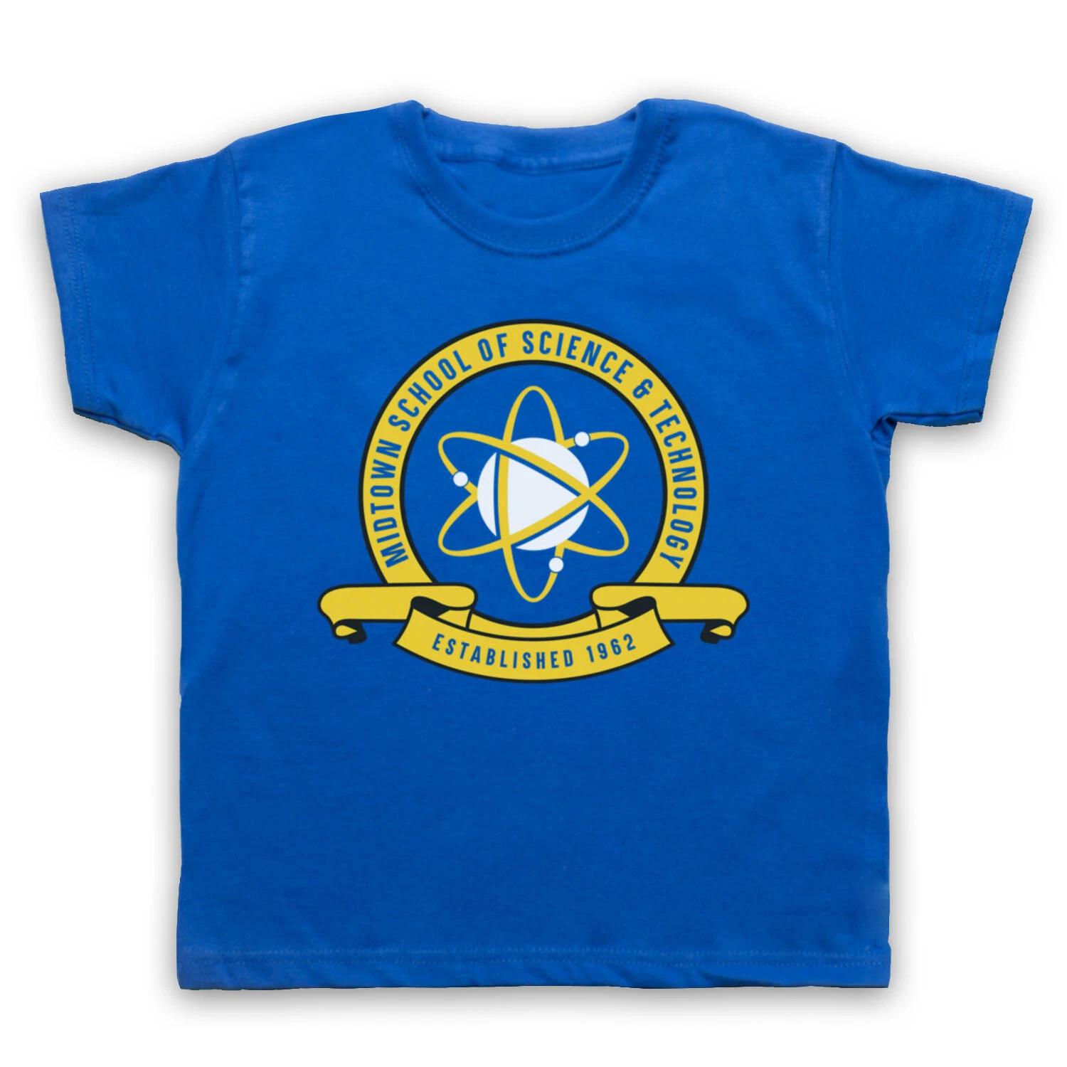 SPIDEY ШКОЛА НАУКИ И ТЕХНОЛОГИИ МИДТАУН ПАУЧЬЯ ПАУТИНА ПАУКА ДЕТСКАЯ ФУТБОЛКА 150