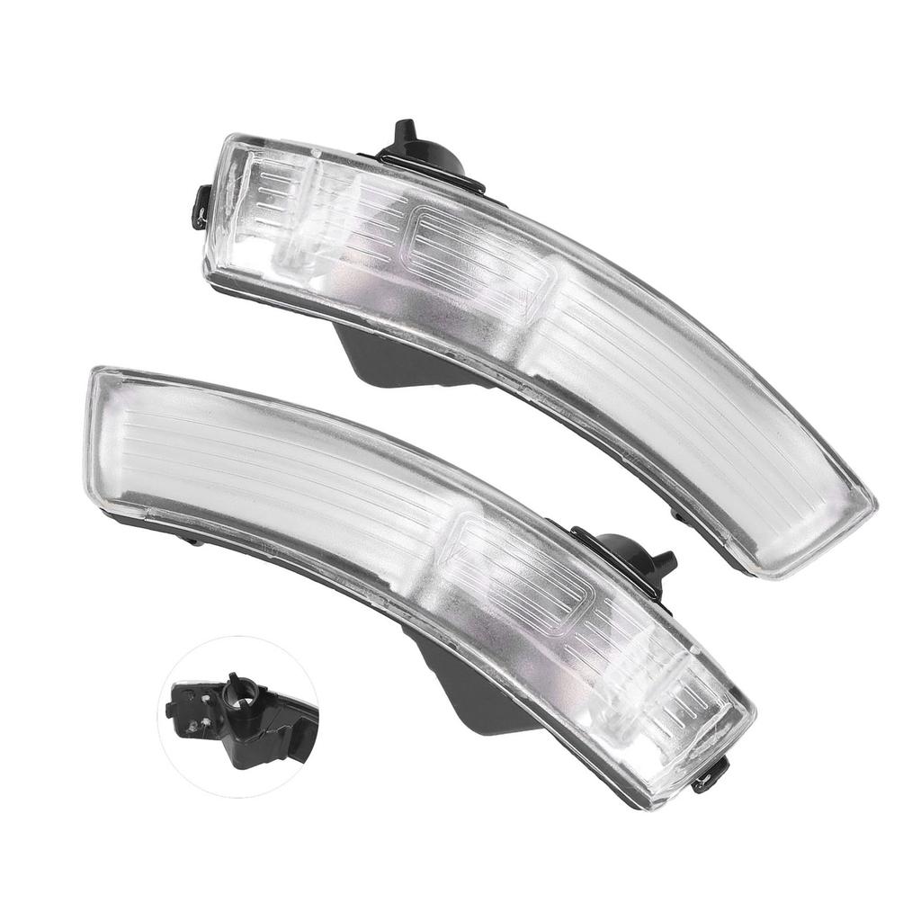 Pair of Rearview Wing Mirror Indicator Lens Turn Signal Light Cover 1538488 Fit for Ford Focus