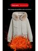 2025 Winter Women's Plus Velvet Fur Collar Parka - Warm Cotton Casual Jacket for Mothers